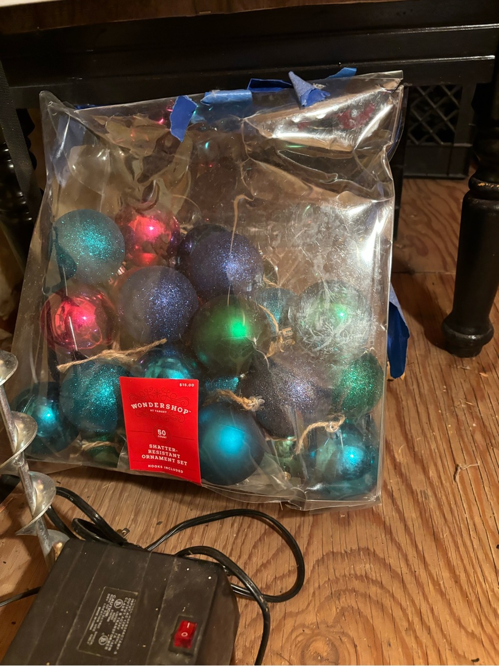 Misc Wondershop Teal, Blue, Purple, Red Holiday Ornament Set